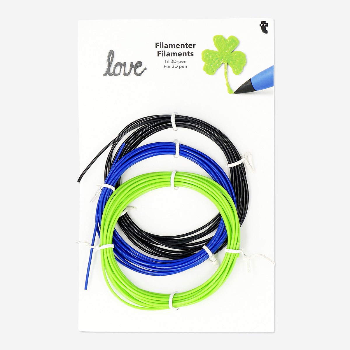 FILAMENTS FOR 3D PEN BLACK/BLUE/GREEN 3M | Flying Tiger Türkiye