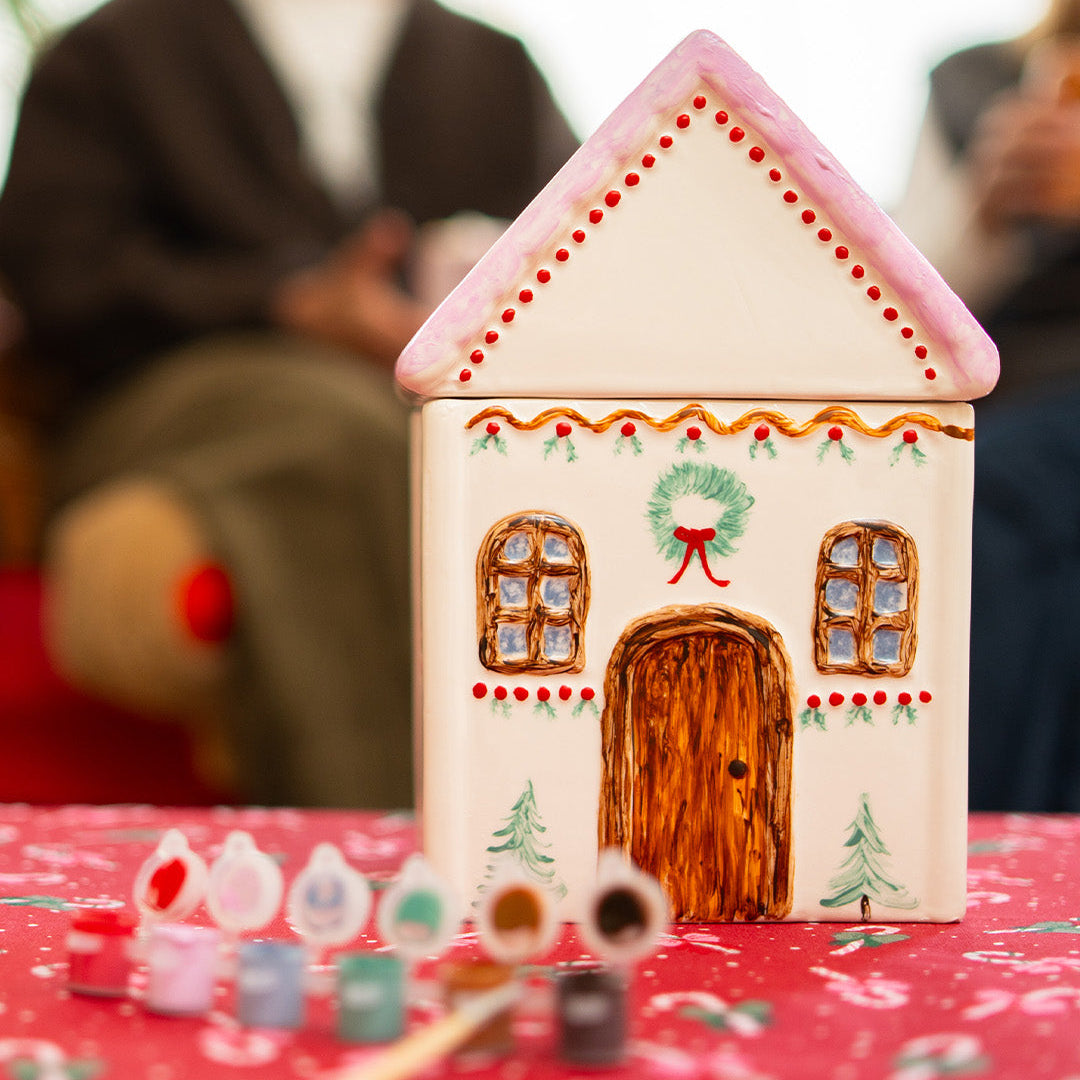 新品未使用品　 Gingerbread House pAINT YOURSELF COOKIE JAR GINGERBREAD HOUSE | Flying Tiger Türkiye