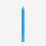 CLASSIC DINNER CANDLES CLEAR BLUE DIA22 X 240MM - ROW