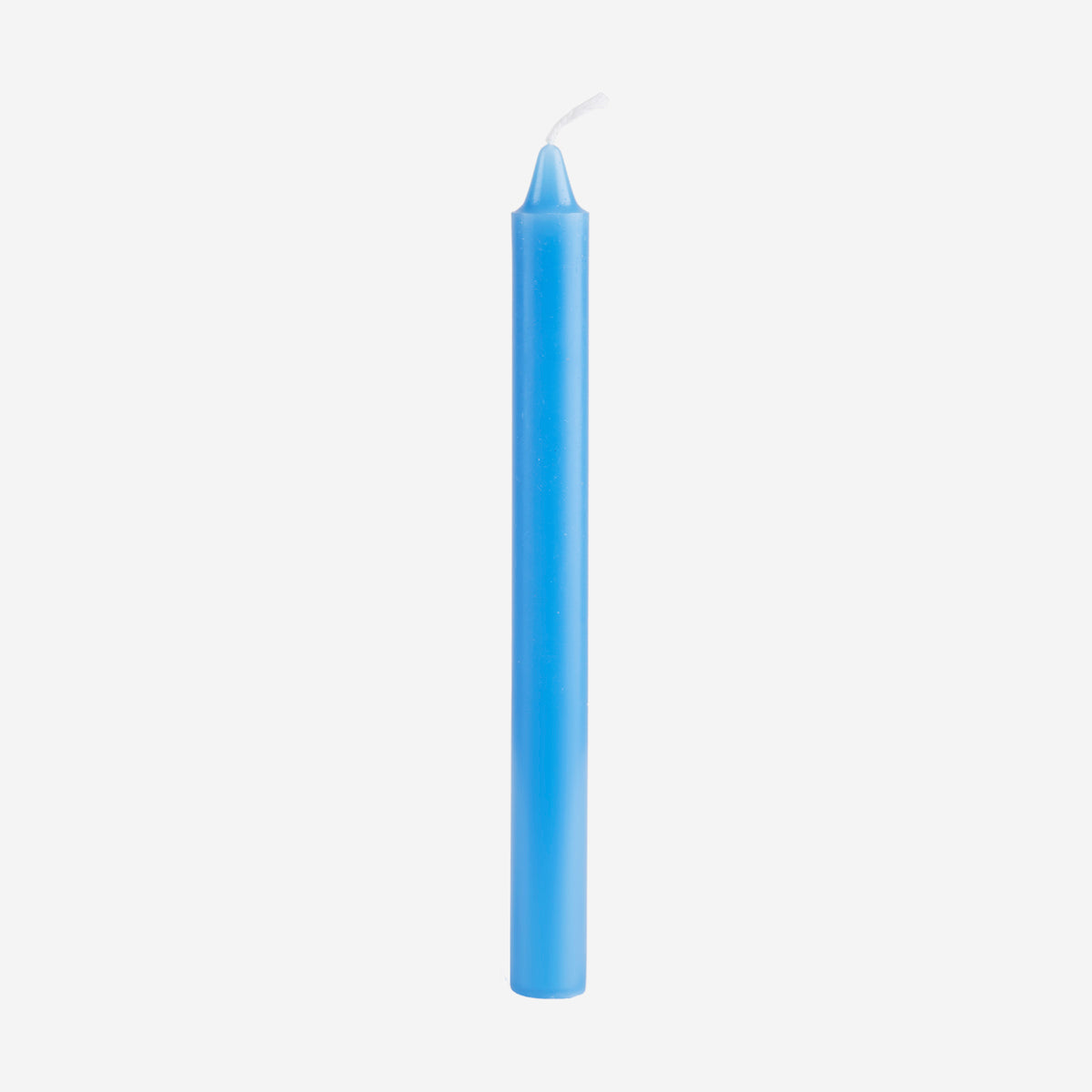 CLASSIC DINNER CANDLES CLEAR BLUE DIA22 X 240MM - ROW