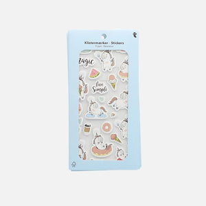 Unicorn Desenli Kabartmalı Sticker