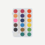 2 Fırçalı Sulu Boya Paleti Seti