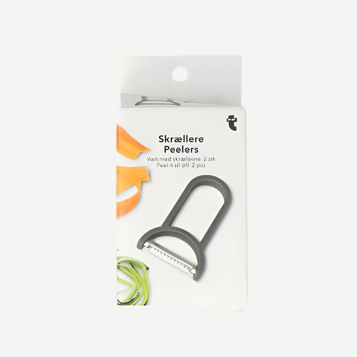 Paslanmaz Çelik Gri Sebze Soyacağı 2'li