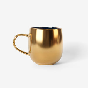 Altın Renkli Seramik Kupa 400 ml