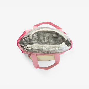 Kedi Desenli Pembe Beslenme Çantası