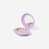 HAIRBRUSH FOLDABLE SHELL W MIRROR