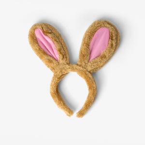 Brown Easter bunny hairband - For adults