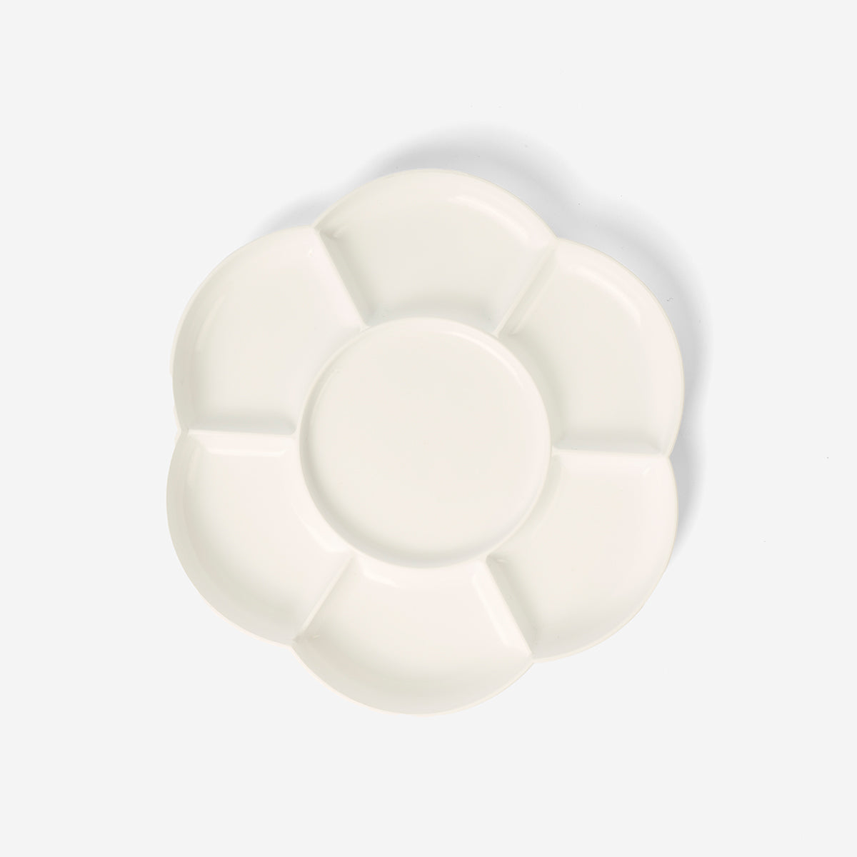 Çiçek Şeklinde Beyaz Boya Paleti