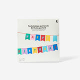 "Happy Birthday" Yazılı Renkli Keçe Süs