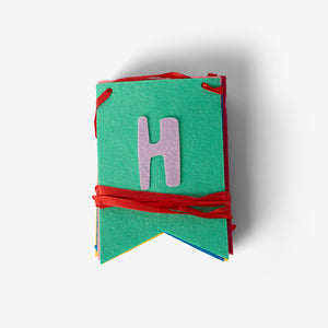 "Happy Birthday" Yazılı Renkli Keçe Süs