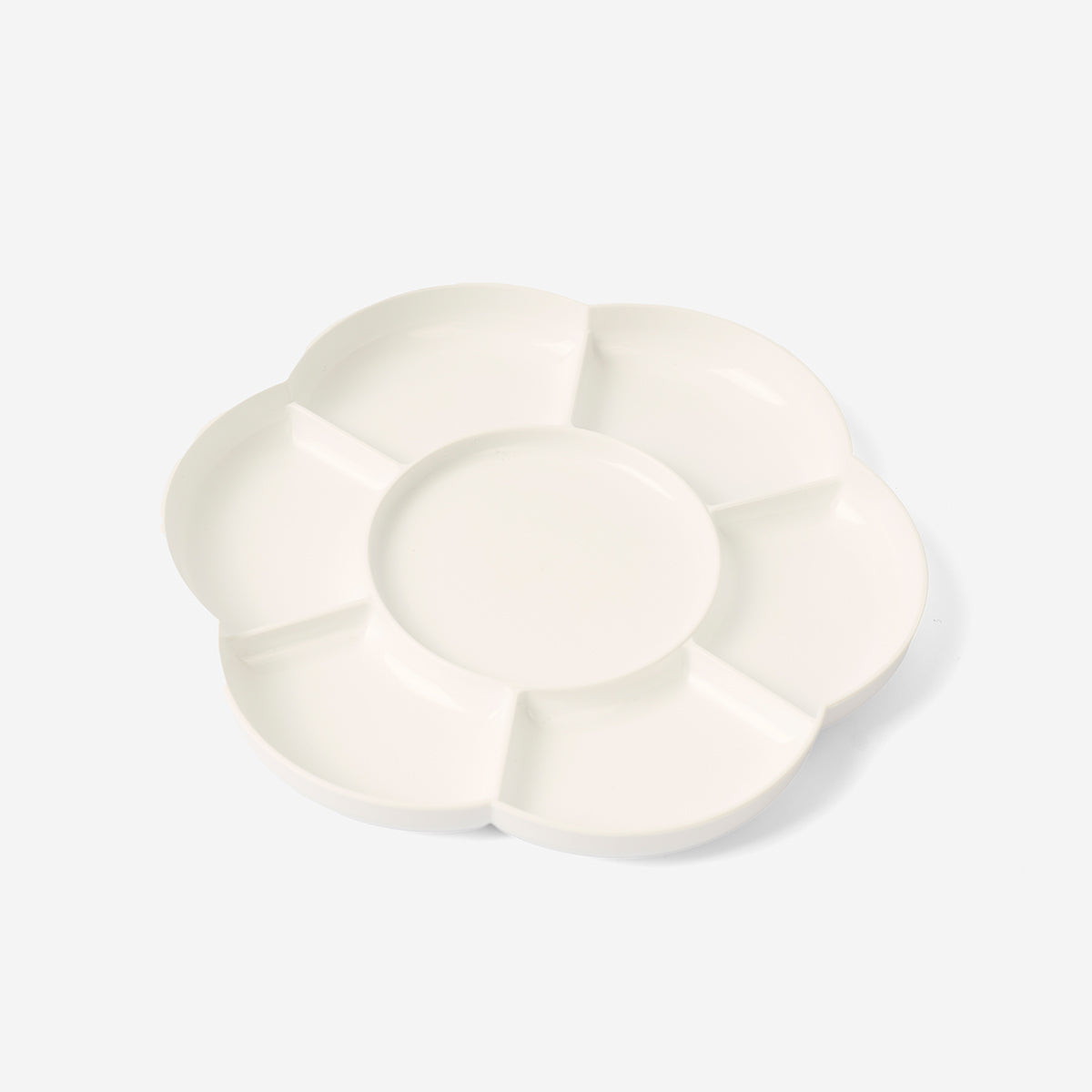 Çiçek Şeklinde Beyaz Boya Paleti