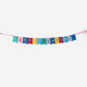 "Happy Birthday" Yazılı Renkli Keçe Süs