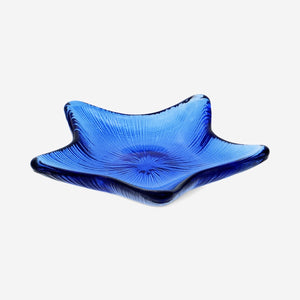 DECORATION TRAY STAR BLUE DIA 12 CM