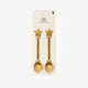 SPOON SS 2PCS SET STAR GOLD