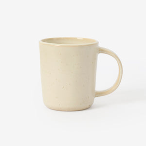 MUG 300ML STONEWARE WITH HANDLE RUSIC IVORY