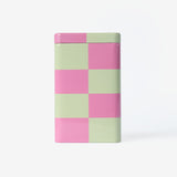 Pembe Yeşil Kareli Metal Kutu