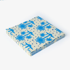 Palmiye Ağacı Desenli Kağıt Peçete 16'lı