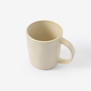 MUG 300ML STONEWARE WITH HANDLE RUSIC IVORY