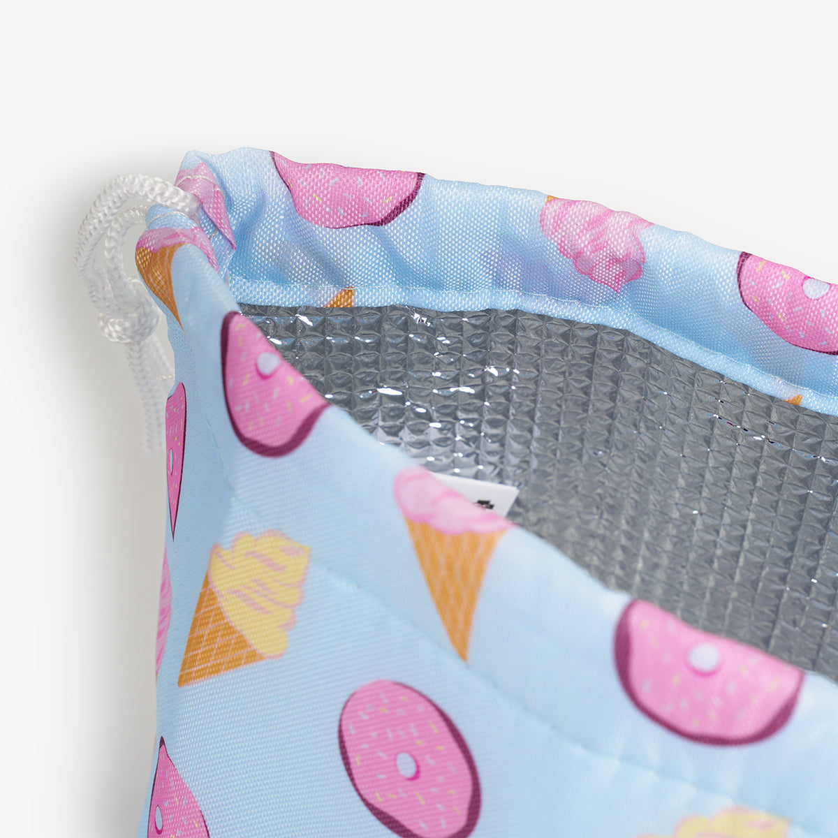 DRAWSTRING BAG FOR BENTO BOX WITH ALUMINIUM