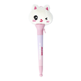 Peluş Kedi Detaylı Mor Tükenmez Kalem