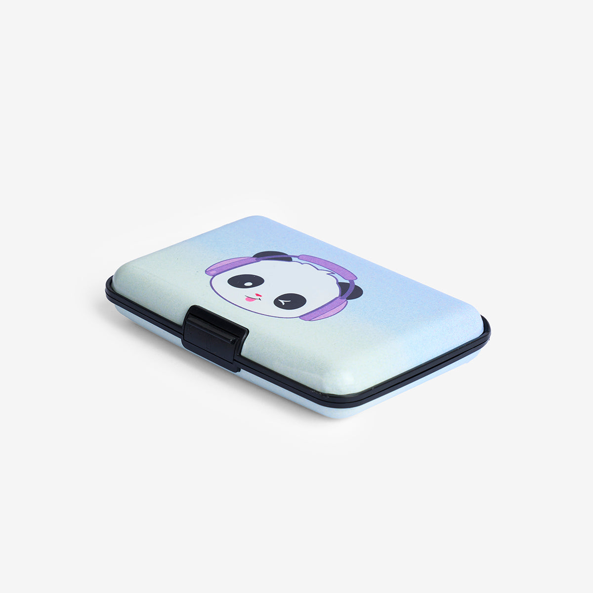 Panda Desenli Mor Kartlık