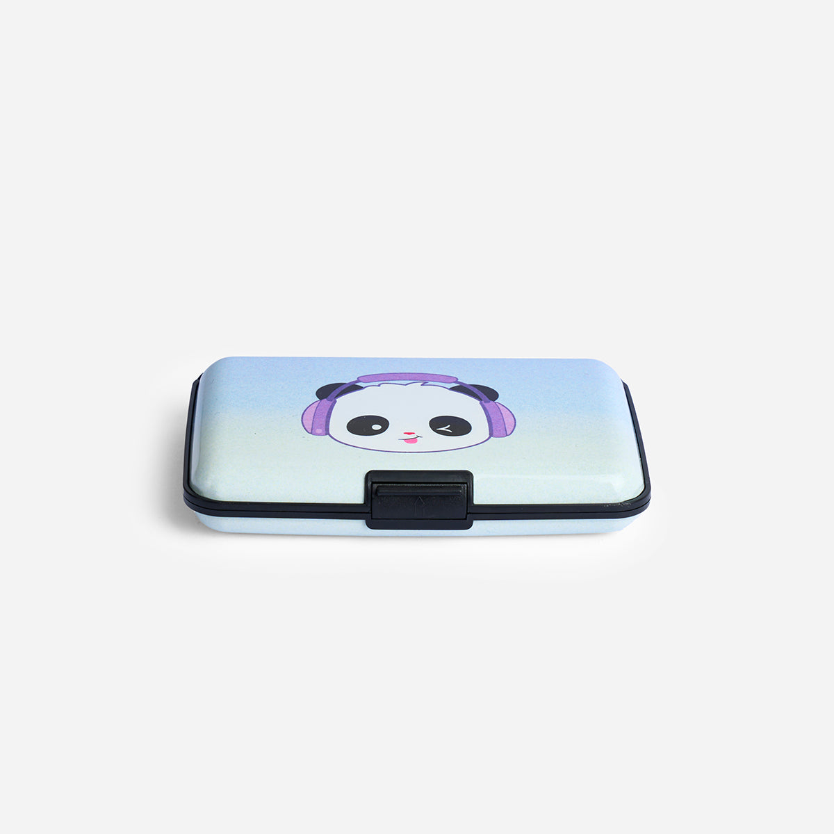 Panda Desenli Mor Kartlık