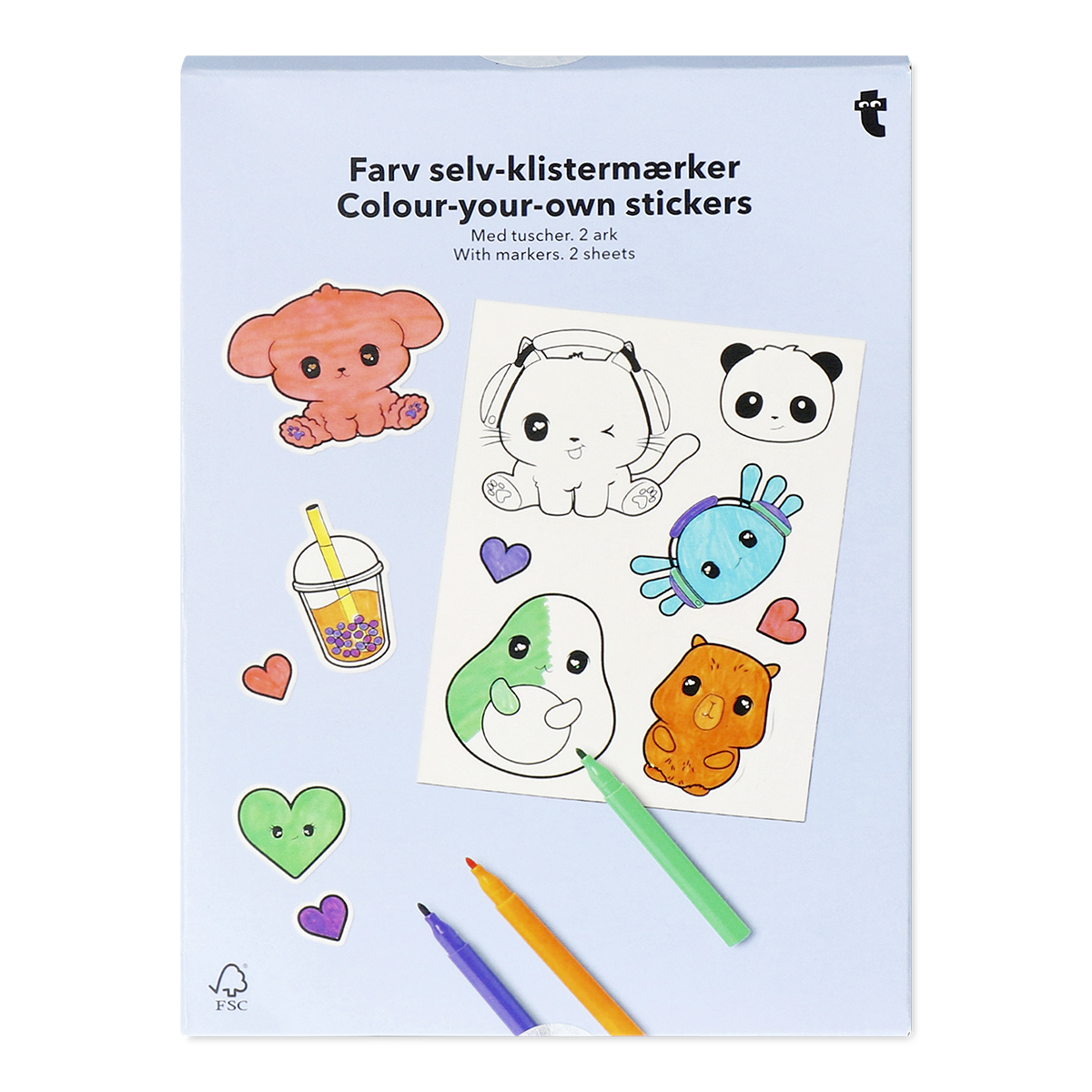Boya Kalemli Sticker Boyama Kiti