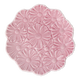 Küçük Pembe Çiçek Desenli Seramik Tabak