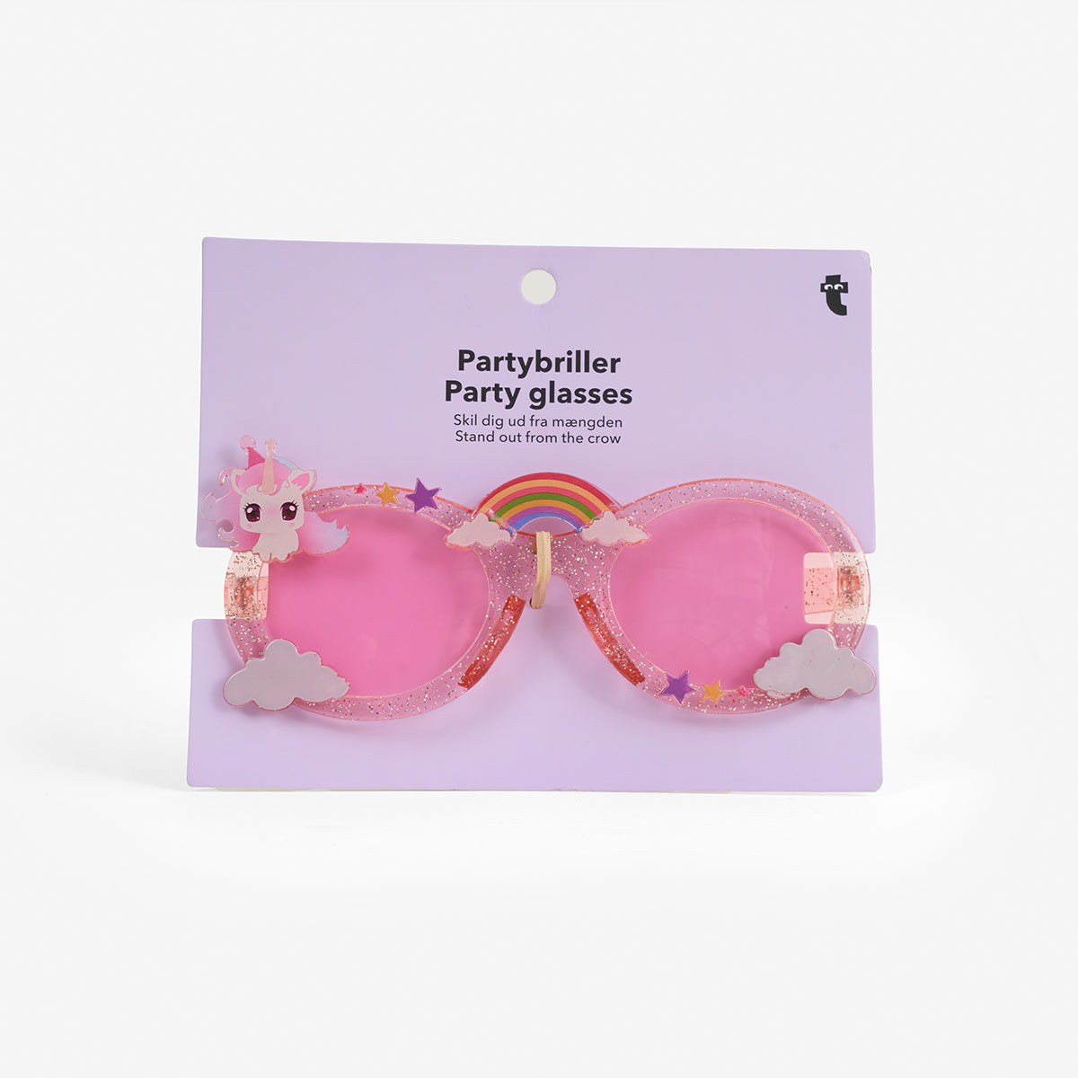 Pembe Unicorn Detaylı Parti Gözlüğü