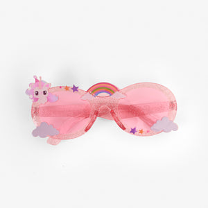 Pembe Unicorn Detaylı Parti Gözlüğü
