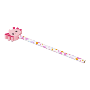 Pembe Sevimli Canavar Detaylı Kurşun Kalem