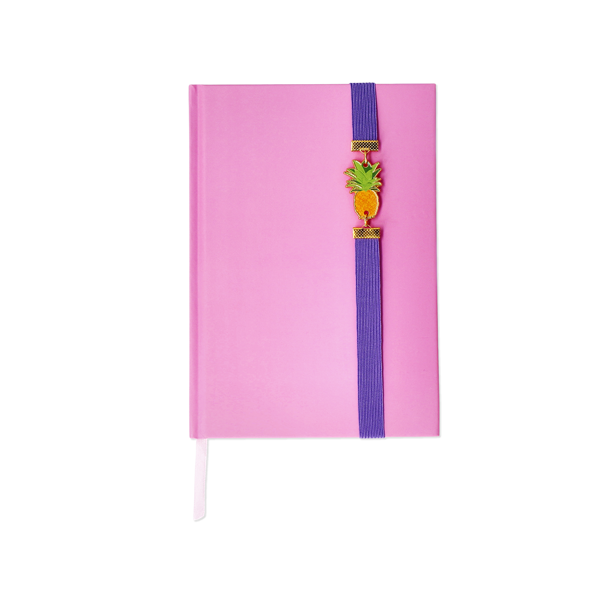 Ananas Detaylı Pembe Defter