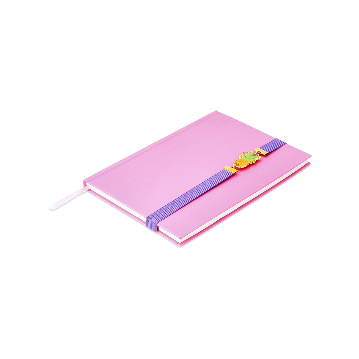Ananas Detaylı Pembe Defter