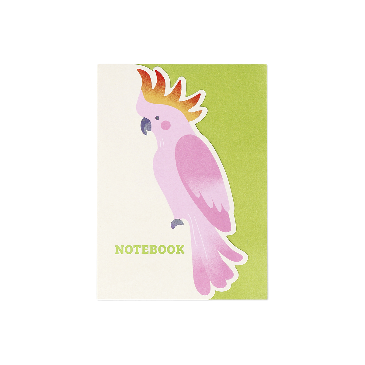 Pembe Papağan Desenli Defter