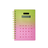 Hesap Makineli Spiralli Pembe Defter
