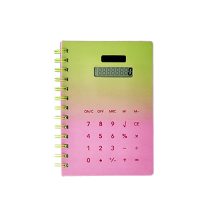 Hesap Makineli Spiralli Pembe Defter