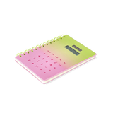 Hesap Makineli Spiralli Pembe Defter