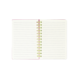 Hesap Makineli Spiralli Pembe Defter