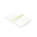 Hesap Makineli Spiralli Pembe Defter