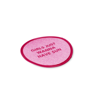 Pembe Sloganlı Yelpaze
