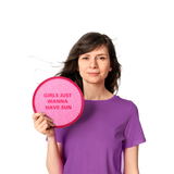 FAN FOLD UP AOP PINK
