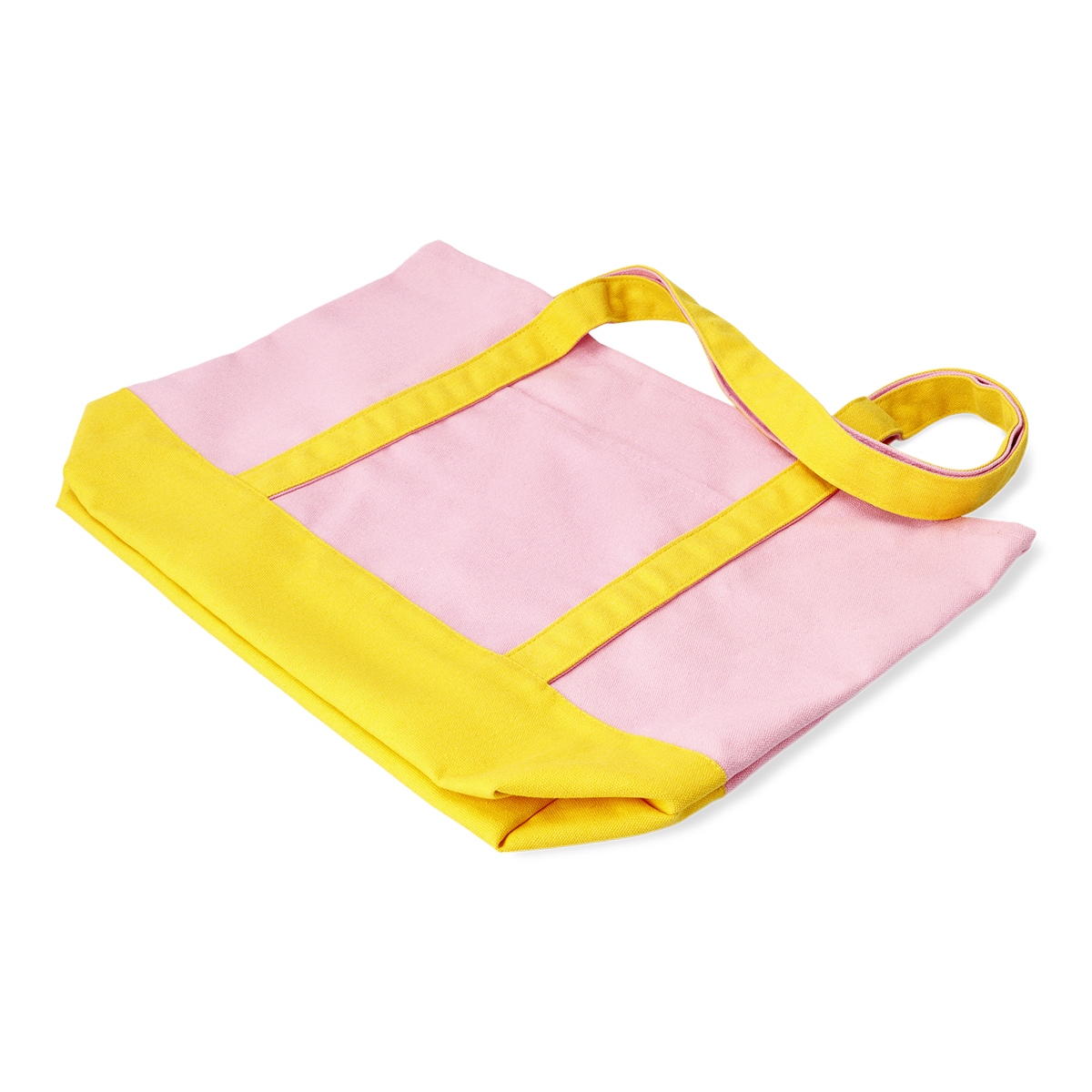 Pembe Sarı Bez Çanta