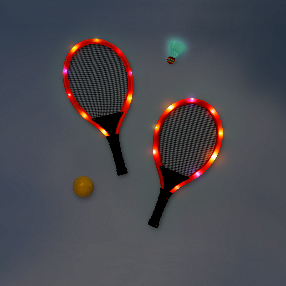 BADMINTON SET W. LED LIGHT