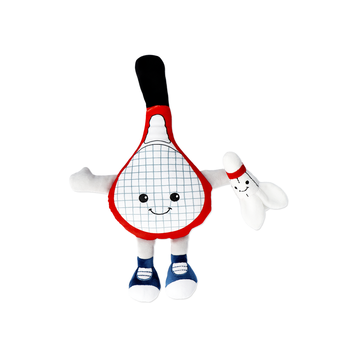 Beyaz Badminton Peluş Oyuncak