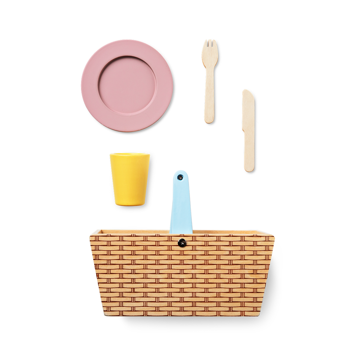 Ahşap Piknik Sepeti