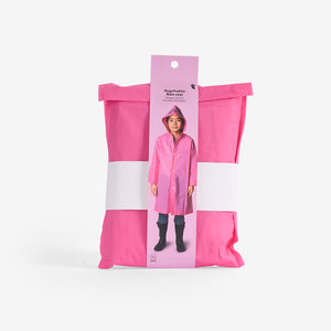 Pembe Kedi Şeklinde Yağmurluk 8-12 Yaş
