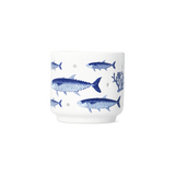 Balık Desenli Beyaz Tealight Mumluk