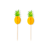 8'li Sarı Ananas Şeklinde Kürdan