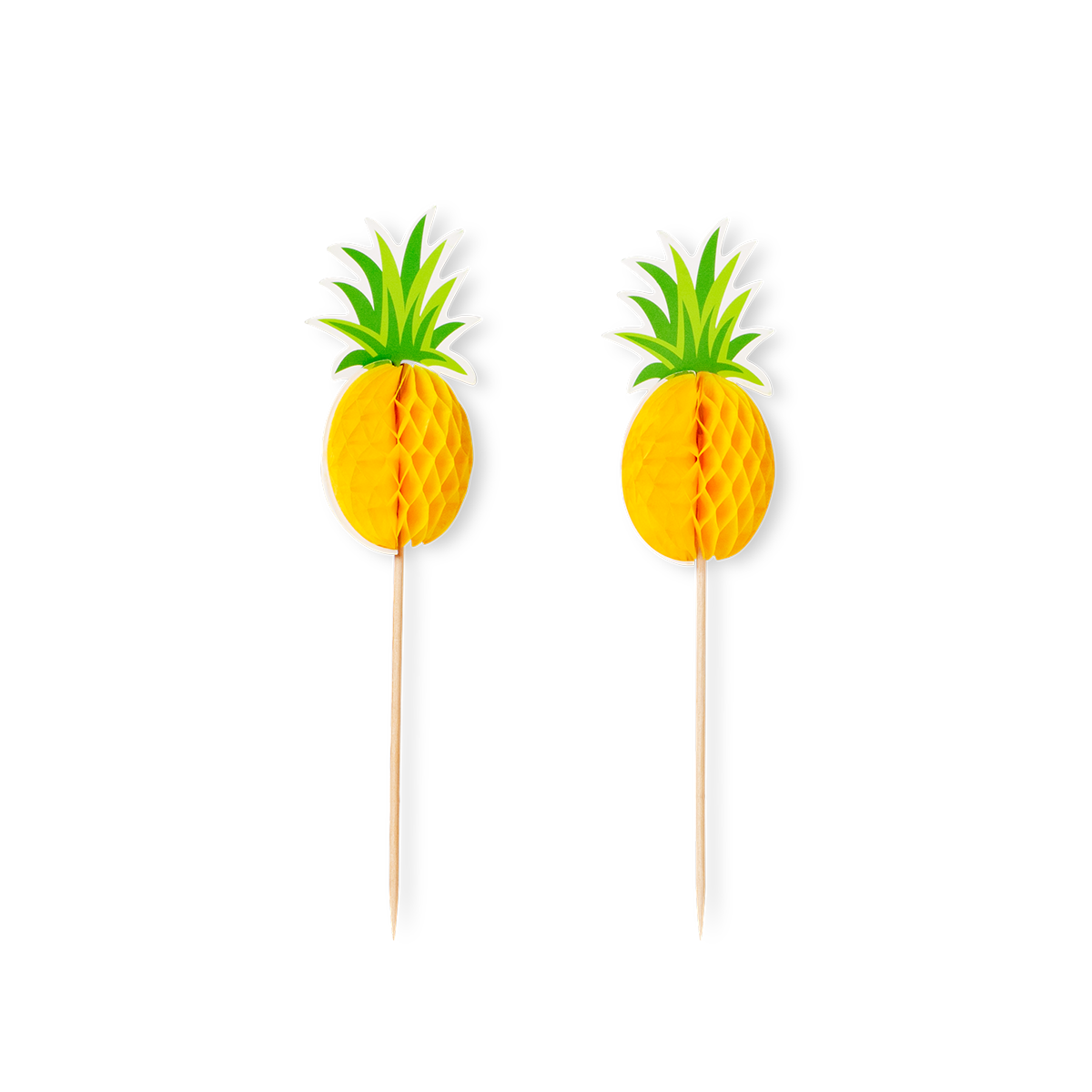 8'li Sarı Ananas Şeklinde Kürdan