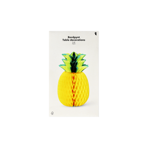2'li Sarı Ananas Şeklinde Masa Dekorasyonu
